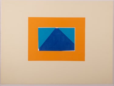 Howard Hodgkin, British (1932-2017), Indian View C, 1971, screenprint, ed. 35/75