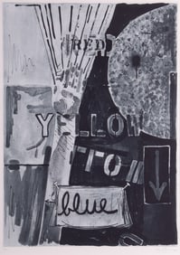Jasper Johns, New York (b. 1930), Untitled (Blue), 1982 (U.L.A.E. 226), etching in colors, on BFK