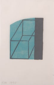 Robert Peter Mangold, American (b. 1937), Untitled, 1998, woodcut