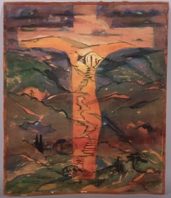Melvina Calvert, St. Louis (b. 1908), Untitled, 1953, watercolor on paper