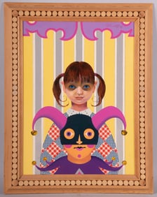 Russell Kraus, St. Louis (1918-2009), Girl, 12, oil on board