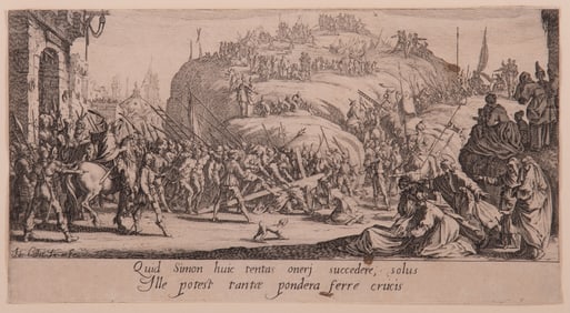 After Jacques Callot, French (1592-1635), Battle Scene, engraving