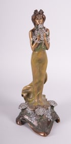 A Finely Modeled Art Nouveau Bronze, Printemps after Korschann
