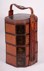 1890s Standing Chinese Food Container with Decoration