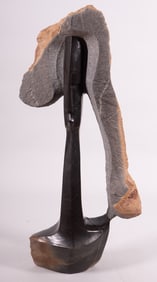 Contemporary African Carved Stone Sculpture of a Woman
