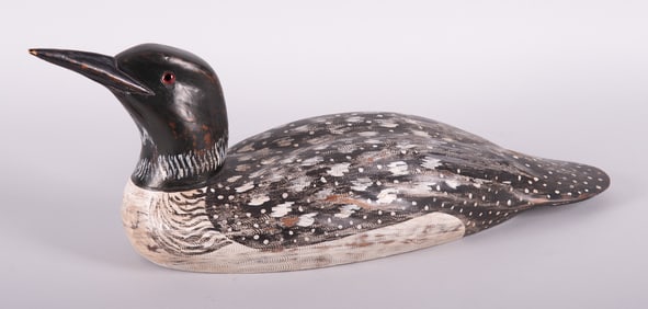 Charles A. Moore, American , Wooden Loon Decoy (1984), paint on wood