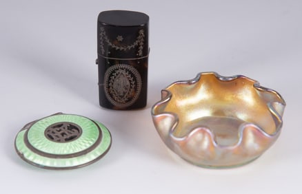 Three Antique Decorative Table Objects
