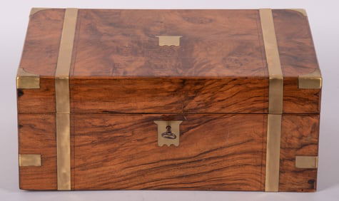 19th Century Victorian Walnut Lap Desk