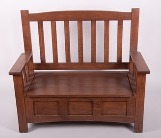 A Fine Pair Of Twentieth Century Arts And Crafts Settles