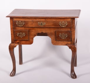 Nineteenth Century English Oak Queen Anne Design Lowboy