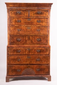 Late Eighteenth Early Nineteenth Century Georgian Chest On Chest.