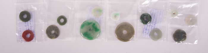 A Collection of Chinese BI and Circular Jade Ornaments