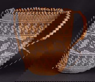 Ajat Basket Penan People Borneo 20th Century Tribal