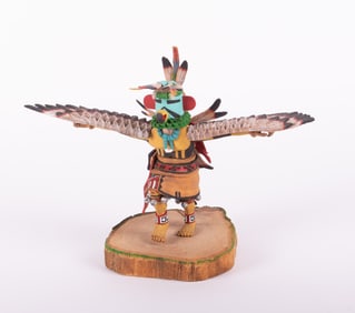 Clarina Poleahla, Old Oraibi, Arizona 21st Century, Kwahu Eagle Kachina (2005), wood