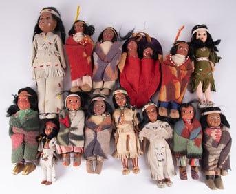 Skookum Large Collection of Skookum Dolls