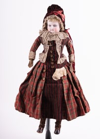 French Bisque Full Crown Doll, Circa 1885