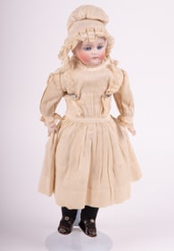 An Antique Belton Type Full Crown Bisque Doll, 19th Century
