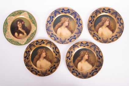 Collection Of Five Mid Century Anheuser Busch Metal Display Plates.