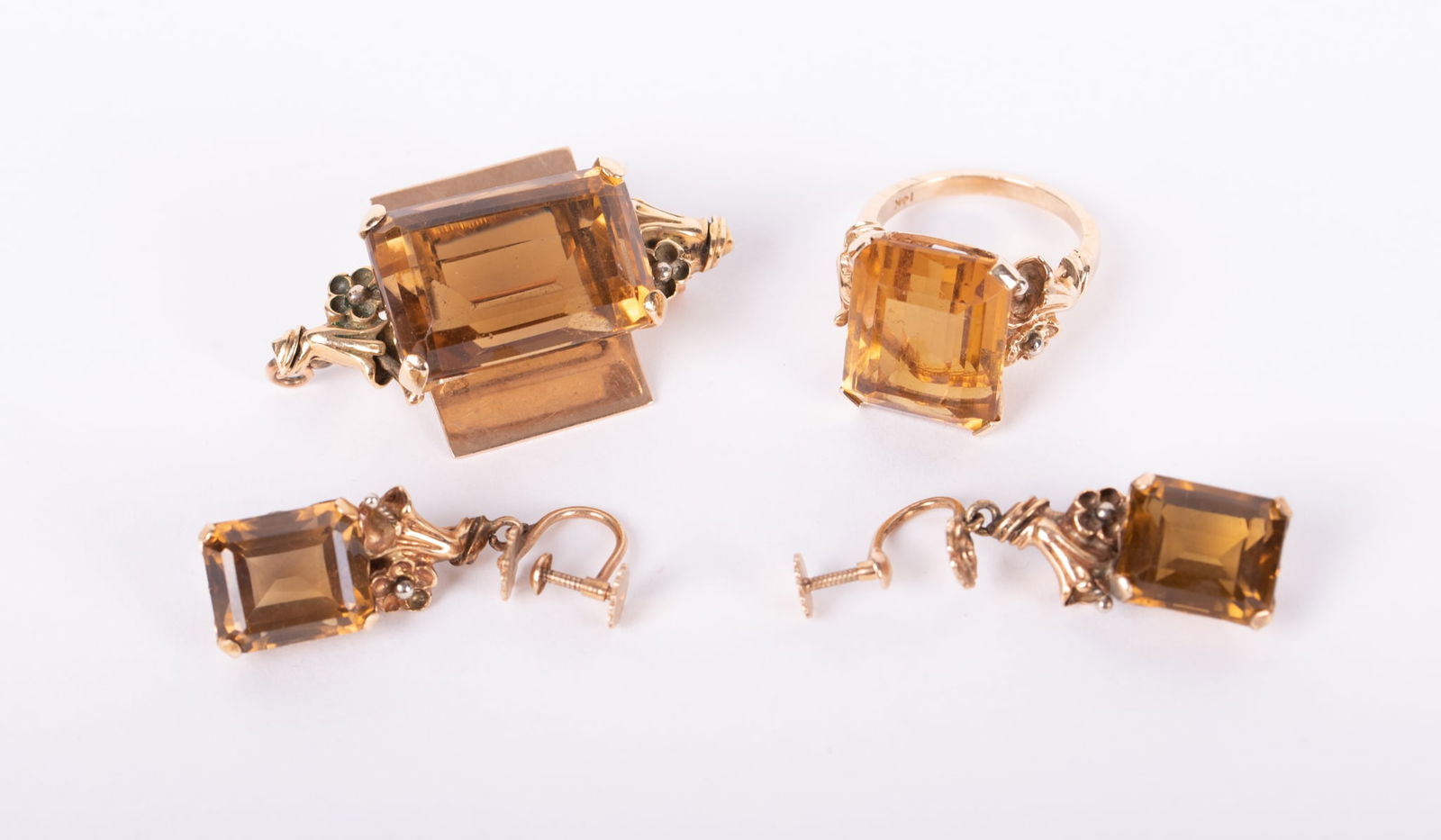 14K Gold and Citrine Suite (1 of 3)