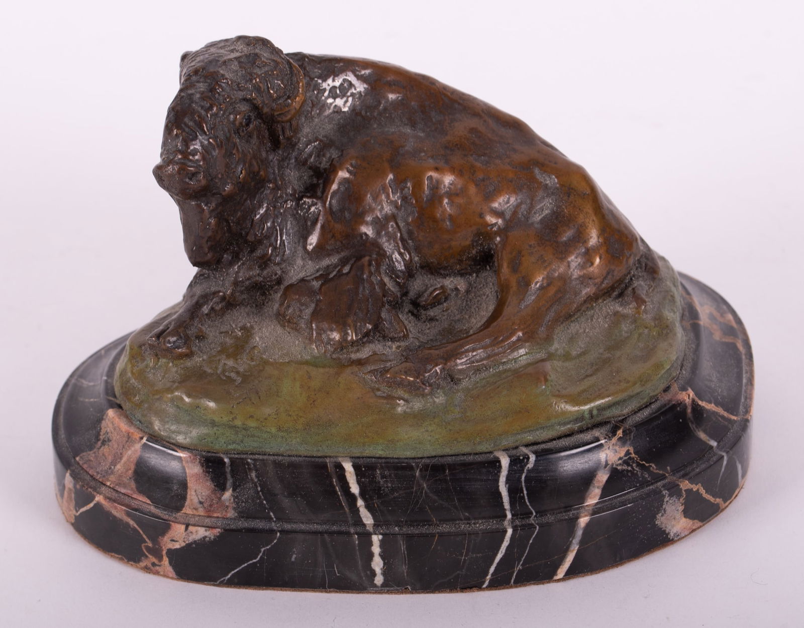 A Patinated Bronze Figure of a Bison (1 of 4)