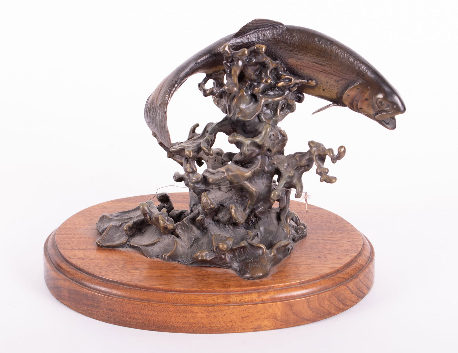 Frank DiVita, Montana / Italy (b. 1949), Trout Fishing, bronze, ed. 26/100 (1 of 5)