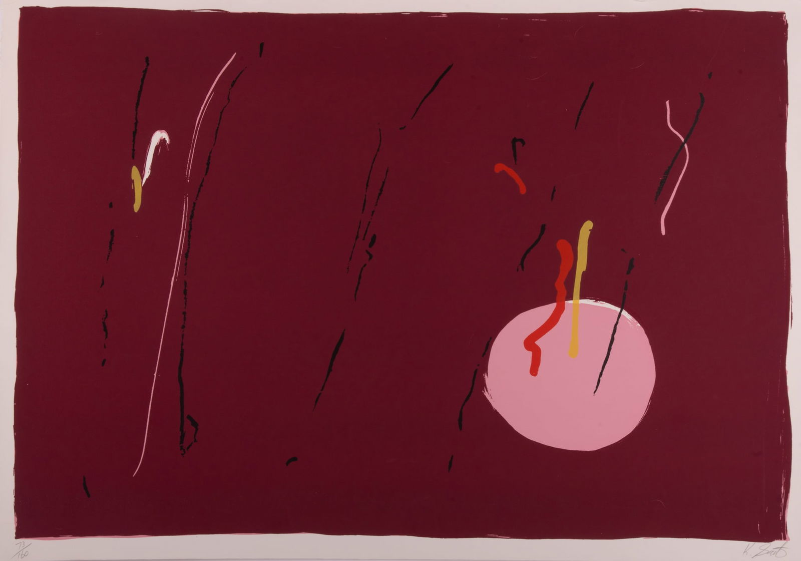 Kikuo Saito, Japan (1939-2016), Silver Rain, screenprint, ed. 73/160 (1 of 5)