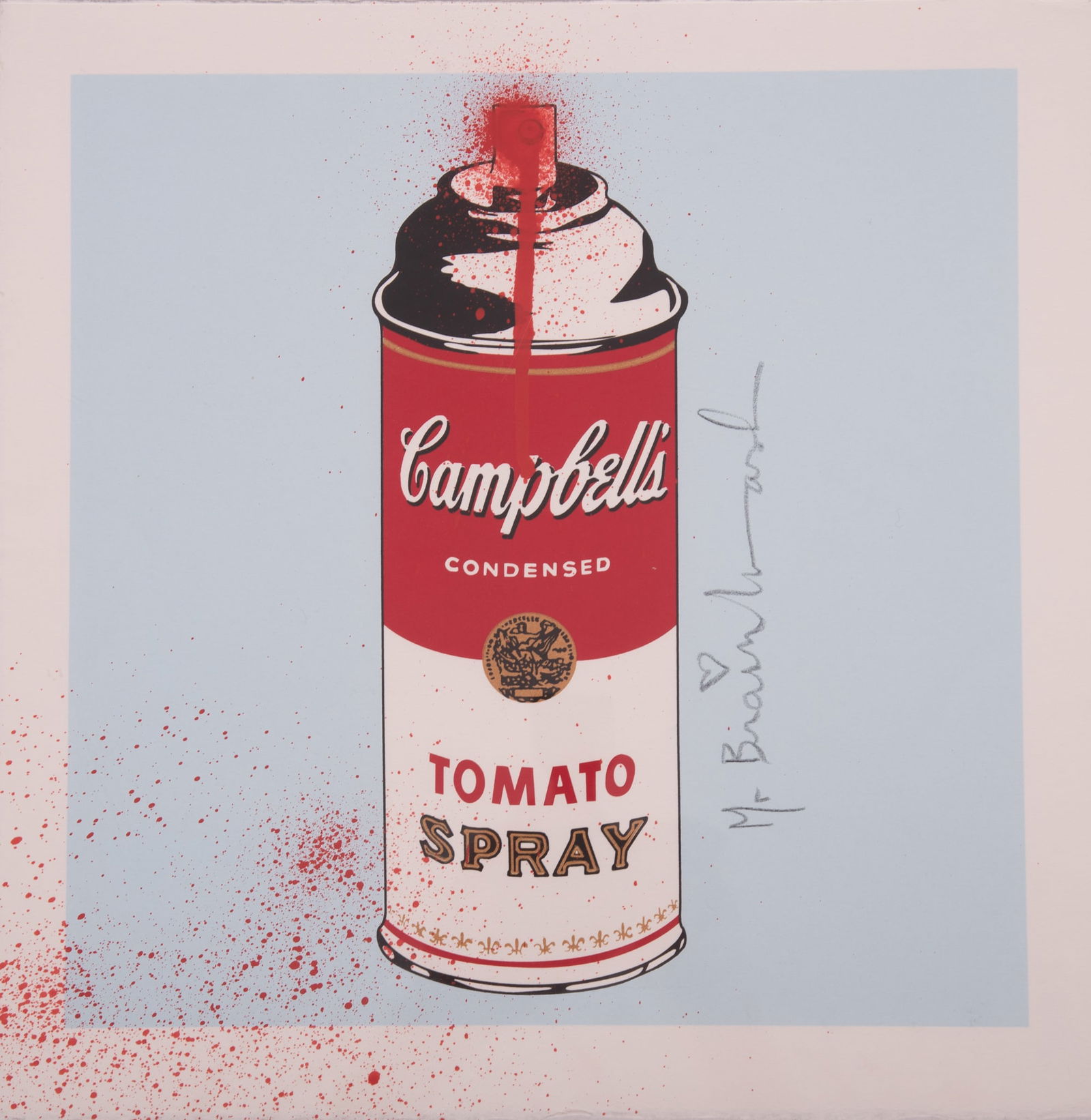 Mr. Brainwash (Thierry Guetta, dit), (b. 1966), Tomato Spray, 2009, screenprint hand embellished (1 of 5)