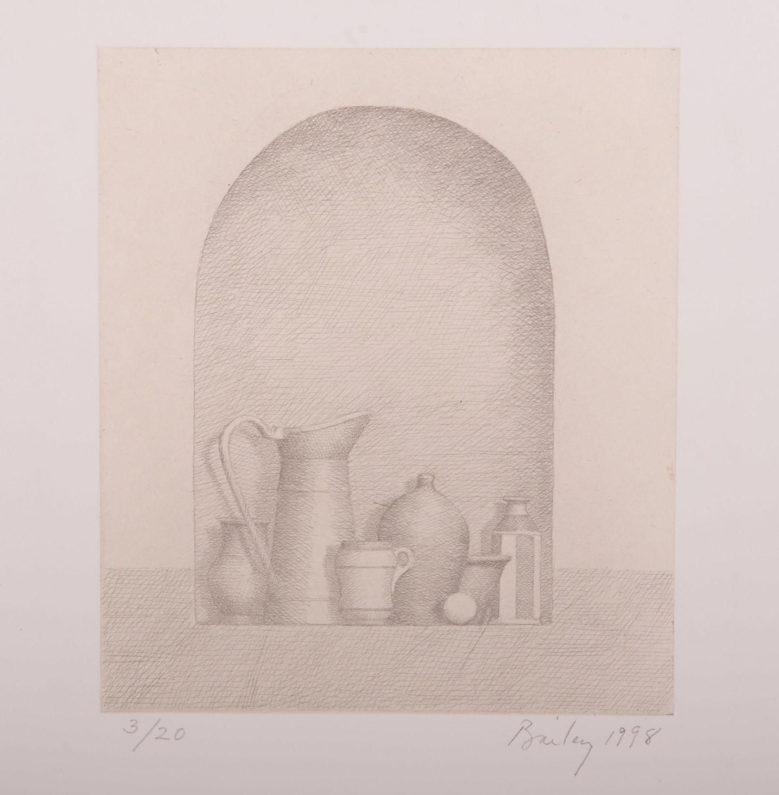 William H Bailey, American (1930-2020), San Marco, 1998, hard ground etching on gampi paper chine (1 of 3)