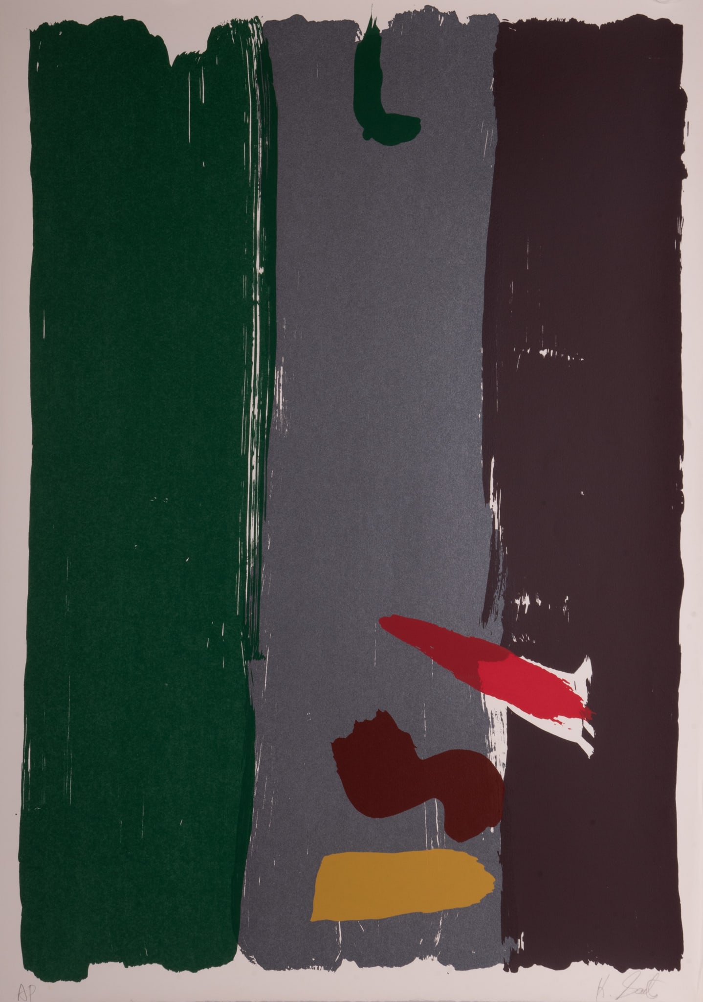 Kikuo Saito, Japan (1939-2016), Two Works: Onion Train and Beggar's Ladder, screenprint, AP and (1 of 4)