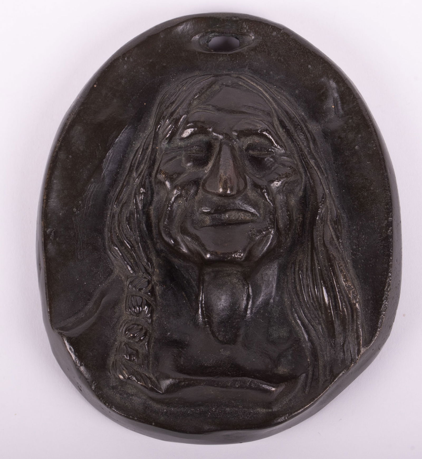 In the Manner of Charles Marion Russell, Montana, California, Missouri (1864-1926), Bronze Plaque of (1 of 3)