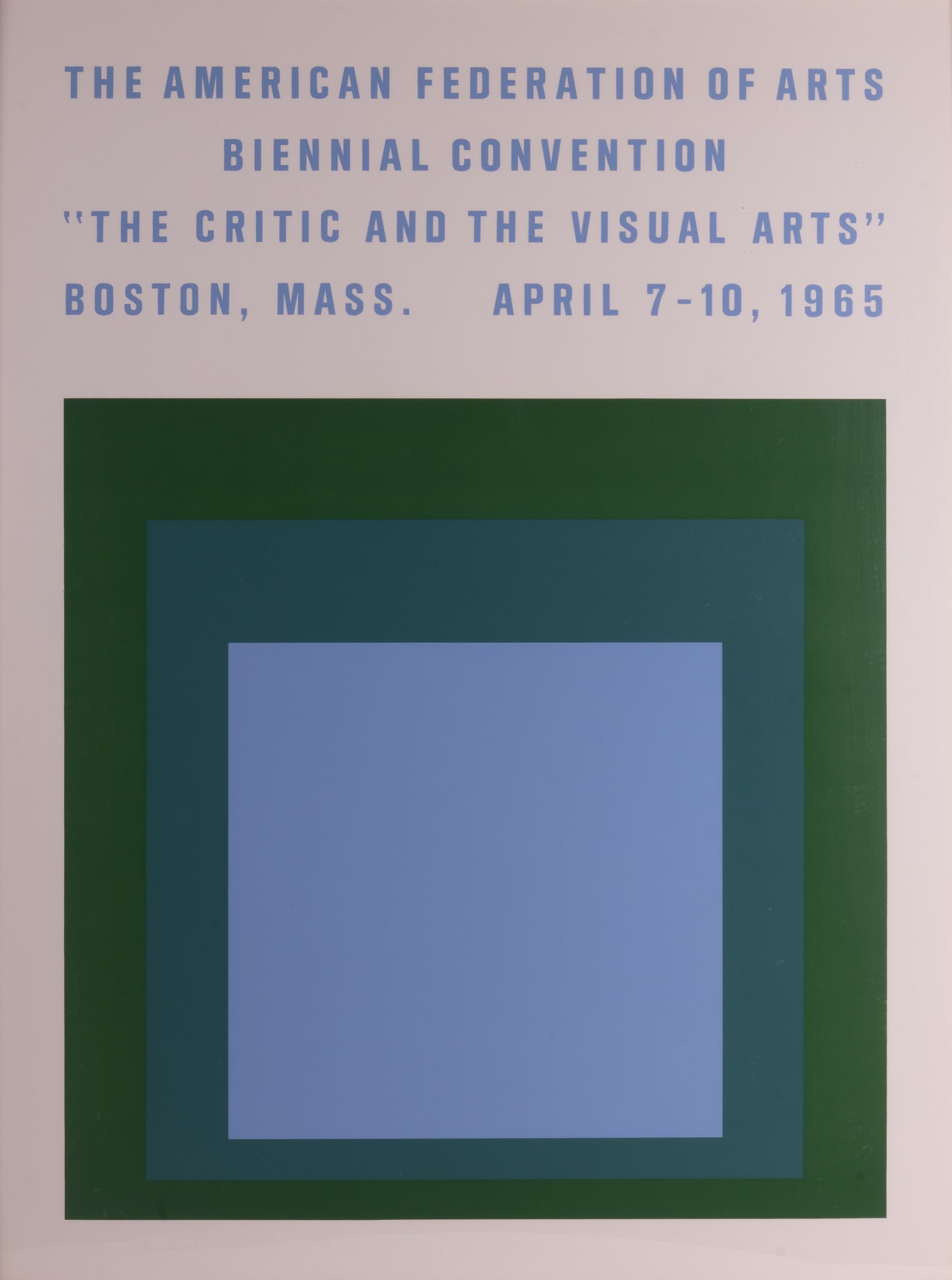 Josef Albers, American / German (1888-1976), The Critic And The Visual Arts, Boston, Mass, 1965, (1 of 4)