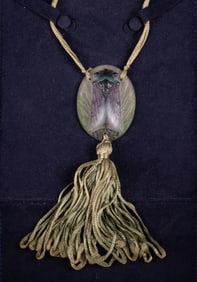 Pate de Verre Cicada Pendant by Gabriel Argy Rousseau