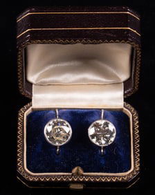 Outstanding 8.92CTW Diamond Drop Earrings