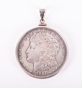 1921 Silver Dollar Pendant