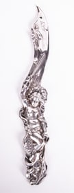 An Unger Brothers Sterling Silver Figural Letter Opener