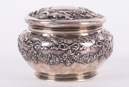 An Antique Tiffany & Co Sterling Silver Dresser Box