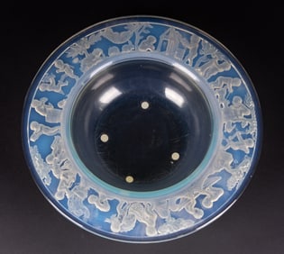A French Art Deco Opaline Center Bowl, Maurice Model