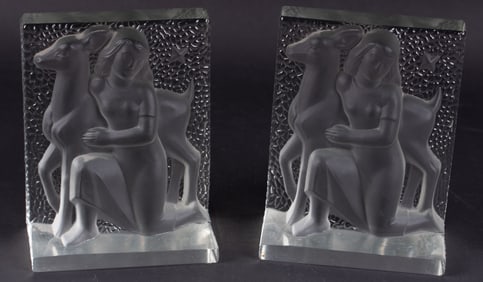 A Pair of Art Deco Style Bookends, Carl Schmitz for Verlys