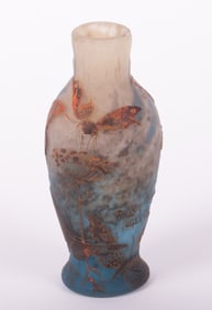 A Muller Freres Cameo Glass Vase