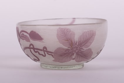 A Galle Cameo Glass Bowl