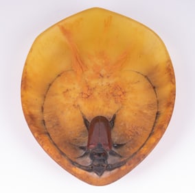 An Amalric Walter Pate de Verre Beetle Dish