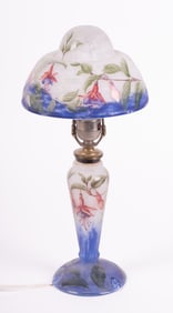 A Daum Nancy Enamel Cameo Lamp