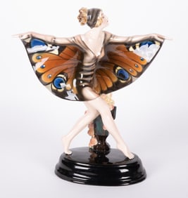 A Goldscheider Art Deco Figure, The Butterfly Girl
