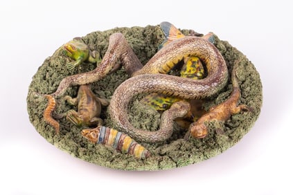A Jose Cunha Palissy Ware Plaque