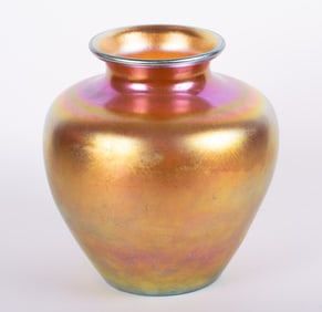 A Large Steuben Aurene Gold Vase