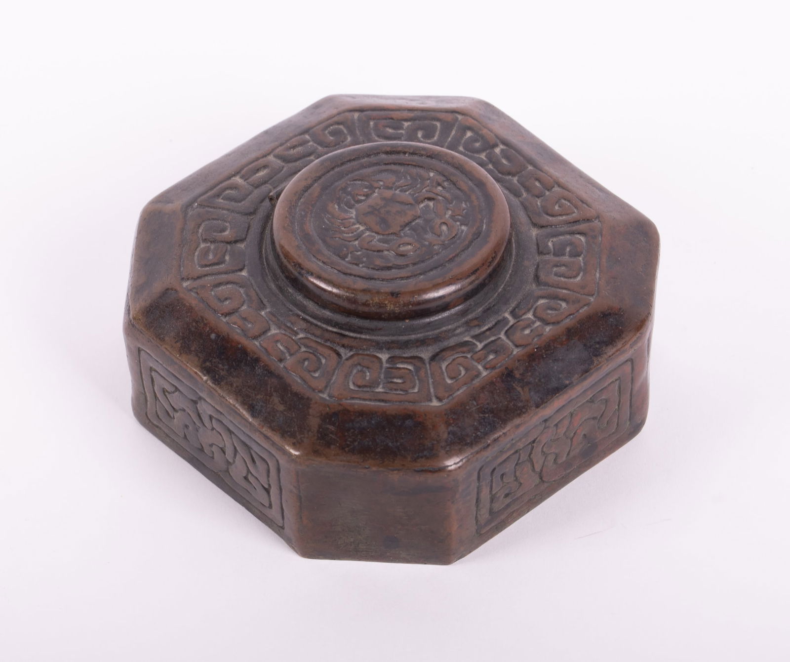 A Tiffany Studios Bronze Zodiac Inkwell (1 of 5)