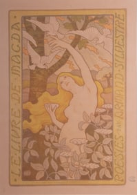 Paul Berthon, French (1872-1909), Le Livre de Magda, lithograph, Atelier Paul Berthon Paris, printed