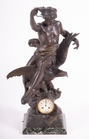 A French Figural Clock, after E. Picault