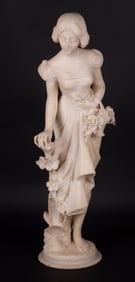 An Italian Marble Sculpture of a Maiden, Cipriani