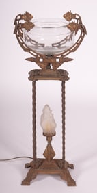 Period Art Deco Fish Bowl Stand